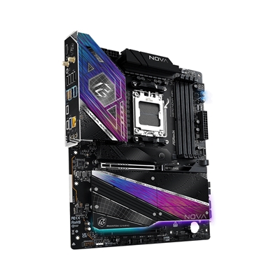 ASRock PHANTOM GAMING X870 Nova WiFi AMD Socket AM5 Motherboard, 4 x DDR5 Slots, 5x M.2 Socket, 5GbE LAN, Wi-Fi 7, 1x HDMI Port / 1x USB-C (USB4) image 4