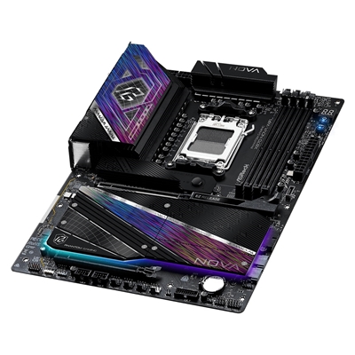 ASRock PHANTOM GAMING X870 Nova WiFi AMD Socket AM5 Motherboard, 4 x DDR5 Slots, 5x M.2 Socket, 5GbE LAN, Wi-Fi 7, 1x HDMI Port / 1x USB-C (USB4) image 6