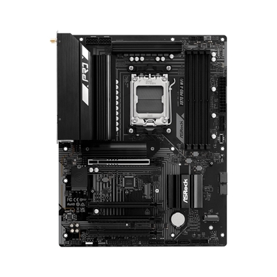 ASRock X870 Pro-A WiFi AMD AM5 Socket Motherboard, 4 x DDR5 Slots, 3x M.2 Socket, 2.5GbE LAN, Wi-Fi 7, 1x HDMI Port / 2x USB-C (USB4) image 3