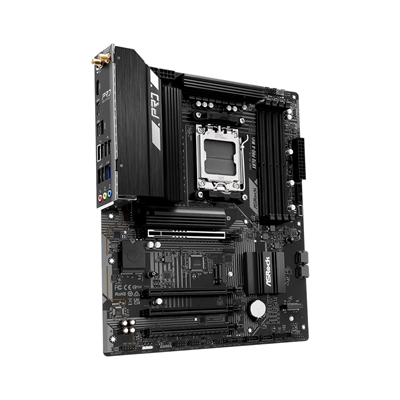 ASRock X870 Pro-A WiFi AMD AM5 Socket Motherboard, 4 x DDR5 Slots, 3x M.2 Socket, 2.5GbE LAN, Wi-Fi 7, 1x HDMI Port / 2x USB-C (USB4) image 4
