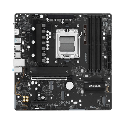 ASRock A620AM PRO-A AMD Socket AM5 Motherboard, 4x DDR5 Slots, 3x M.2 Socket, 2.5GbE LAN, 1x HDMI Port image 2