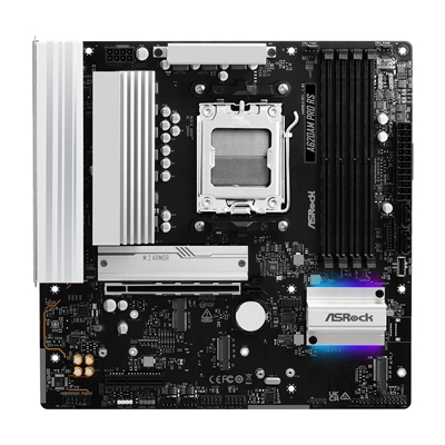 ASRock A620AM PRO RS AMD Socket AM5 Motherboard, 4x DDR5 Slots, 3x M.2 Socket, 2.5GbE LAN, 1x HDMI Port/ 1x DisplayPort image 2