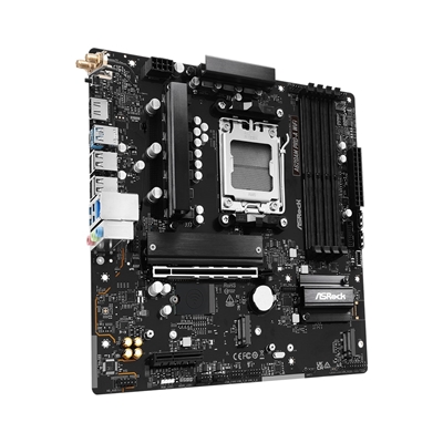 ASRock A620AM PRO-A WIFI AMD Socket AM5 Motherboard, 4 x DDR5 Slots, 3x M.2 Socket, 2.5GbE LAN, Wi-Fi 6E, 1x HDMI Port image 3