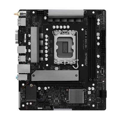ASRock H810M-X WIFI Intel Socket 1851 Motherboard, 2x DDR5 DIMM Slots, 1x M.2 Socket, 2.5G LAN, Wi-Fi 5, 1x HDMI Port / 1x DisplayPort image 2