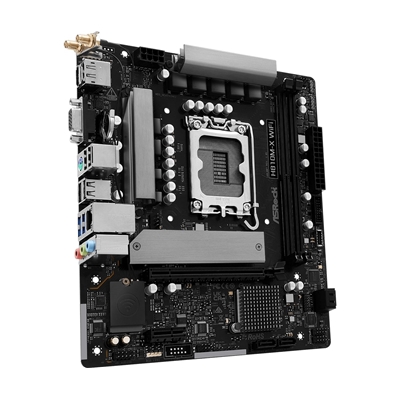 ASRock H810M-X WIFI Intel Socket 1851 Motherboard, 2x DDR5 DIMM Slots, 1x M.2 Socket, 2.5G LAN, Wi-Fi 5, 1x HDMI Port / 1x DisplayPort image 3