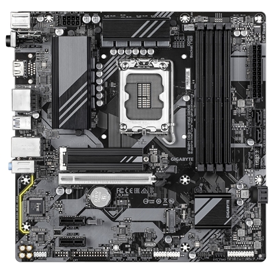Gigabyte B760M DS3H WIFI6E GEN5 Intel 1700 Socket Motherboard, Micro-ATX, 4x DDR5 Slots, 2x M.2 Socket, 2.5GbE LAN, Wi-Fi 6E, 1x HDMI Port / 2x DisplayPort image 2