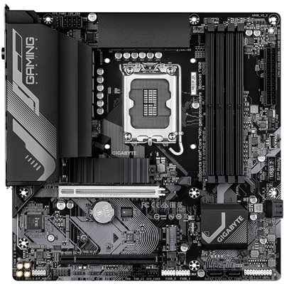 Gigabyte B760M GAMING X WIFI6E GEN 5 INTEL Socket Motherboard, Micro-ATX, 4x DDR5 Slots, 2x M.2 Socket, 2.5GbE LAN, Wi-Fi 6E, 1x HDMI Port / 1x Display Port image 2
