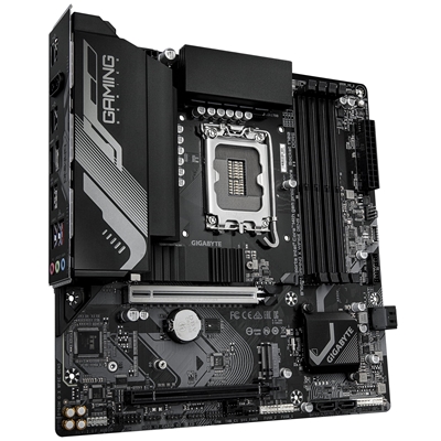 Gigabyte B760M GAMING X WIFI6E GEN 5 INTEL Socket Motherboard, Micro-ATX, 4x DDR5 Slots, 2x M.2 Socket, 2.5GbE LAN, Wi-Fi 6E, 1x HDMI Port / 1x Display Port image 3