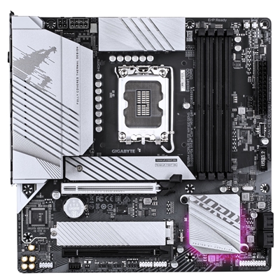 Gigabyte B760M AORUS ELITE WIFI6E GEN5 Intel 1700 Socket Motherboard, Micro-ATX, 4x DDR5 Slots, 2x M.2 Socket, 2.5GbE LAN, Wi-Fi 6E, 1x HDMI Port/ 1x DisplayPort image 2