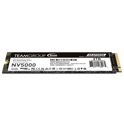Team NV5000 (TM8FGM002T0C101) 2TB M.2 Interface, PCIe Gen4x4 with NVMe, 2280, Read 4500MB/s, Write 1900MB/s, 3 Year Warranty image 2