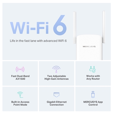 Mercusys ME60X AX1500 Wi-Fi Range Extender image 3