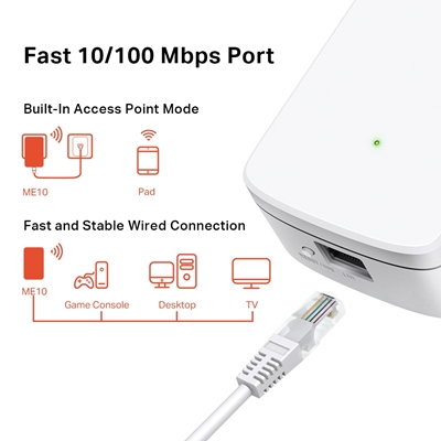 Mercusys ME10 N300 Wi-Fi Range Extender image 5