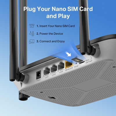Mercusys MB115-4G N300 Wi-Fi 4G LTE Router image 6