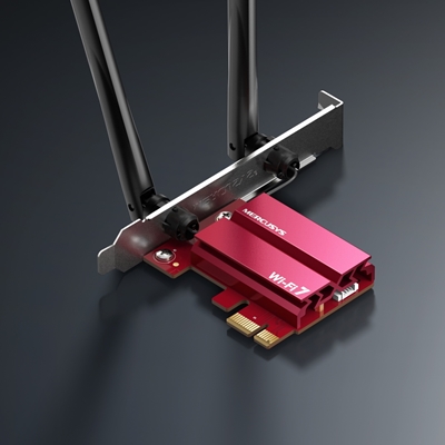 Mercusys MA37BE BE6500 Tri-Band Wi-Fi 7 Bluetooth PCI Express Adapter image 2