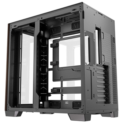 ANTEC Constellation C8 Dual Chamber Case, Gaming, Curve Wood, Full Tower, 2 x USB 3.0 / 1 x USB Type-C, Super wide angle single curved glass with exotic wood, E-ATX, ATX, Micro ATX, ITX image 3
