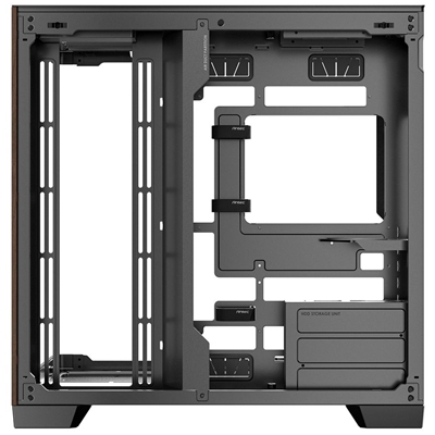 ANTEC Constellation C8 Dual Chamber Case, Gaming, Curve Wood, Full Tower, 2 x USB 3.0 / 1 x USB Type-C, Super wide angle single curved glass with exotic wood, E-ATX, ATX, Micro ATX, ITX image 6