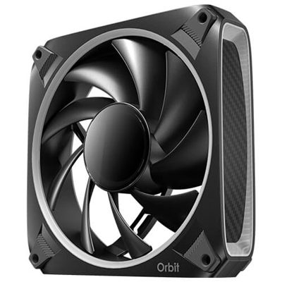 Antec Orbit 120 ARGB 120 mm PWM Fan Triple Pack  - 120 mm x 28 mm, Fluid Dynamic Bearing, 200-2000 RPM, 66.72 CFM, aRGB Lighting, Anti-Vibration Pads image 3