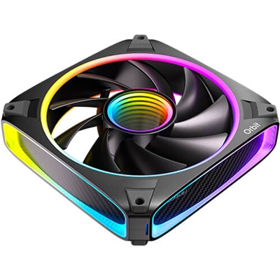 Antec Orbit 120 ARGB 120 mm PWM Fan Triple Pack  - 120 mm x 28 mm, Fluid Dynamic Bearing, 200-2000 RPM, 66.72 CFM, aRGB Lighting, Anti-Vibration Pads image 5