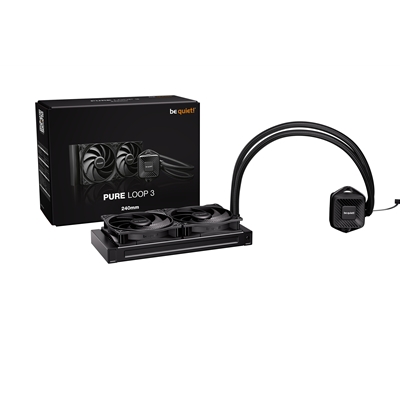 be quiet! Pure Loop 3 Liquid CPU Cooler, Universal Socket, 240mm Radiator, 2 x Pure Wings 3 120mm PWM High Speed, 3-year manufacurer's warranty. image 4