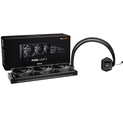 be quiet! Pure Loop 3 Liquid CPU Cooler, Universal Socket, 360mm Radiator, 3 x Pure Wings 3 120mm PWM High Speed, 3-year manufacurer's warranty. image 4