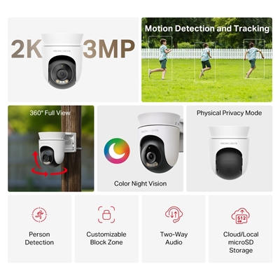 Mercusys MC510 Pan/Tilt Home Security WiFi Camera image 2