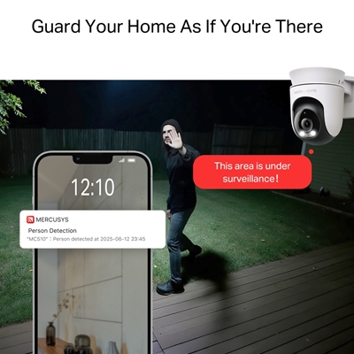 Mercusys MC510 Pan/Tilt Home Security WiFi Camera image 6