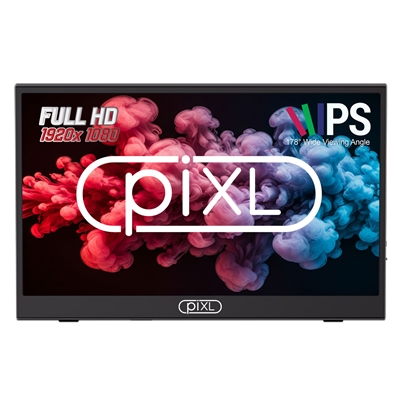 piXL PM156C 15.6 Inch 60Hz Full HD IPS Widescreen Portable Monitor with USB-C, Mini HDMI & Speakers with Foldable Case & Stand image 3