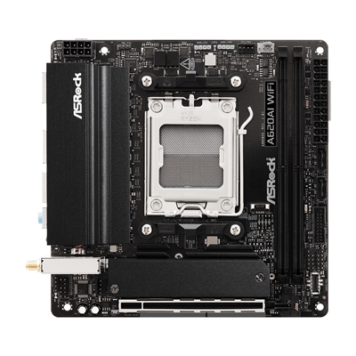 ASRock A620AI WIFI AMD AM5 Socket Motherboard, Mini-ITX, 2x DDR5 Slots, 2x M.2 Socket, 2.5GbE LAN, Wi-Fi 6E, 1x HDMI Port image 2