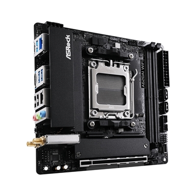 ASRock A620AI WIFI AMD AM5 Socket Motherboard, Mini-ITX, 2x DDR5 Slots, 2x M.2 Socket, 2.5GbE LAN, Wi-Fi 6E, 1x HDMI Port image 3