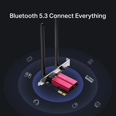 Mercusys MA86XE AXE5400 Tri-Band Wi-Fi 6E Bluetooth PCI Express Adapter image 4