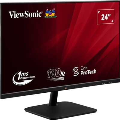 Viewsonic VA2432-H-2 24 Inch IPS Frameless Monitor,  Full HD, LED, Widescreen, 100Hz, 1ms, VGA, HDMI, VESA image 2