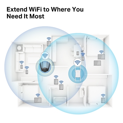 Mercusys ME50G AC1900 Wi-Fi Range Extender (UK Plug) image 5