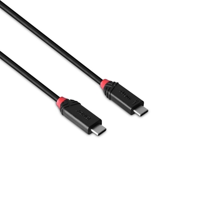 Lindy Black Line 37002 2m USB4 240W Cable, 24 pin USB-C (M) to 24 pin USB-C (M) image 3