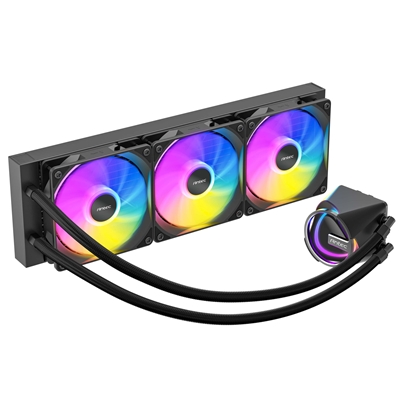 Antec Skeleton 360ARGB Liquid CPU Cooler, Universal Socket, Black, 360mm Radiator, PWM up tp 2000 RPMCooling Fans, Addressable RGB LED Lighting image 4
