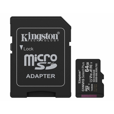 Kingston Canvas Select Plus  SDCS3/64GB 64GB Micro SD UHS-I (U1) Flash Card with Adapter image 3