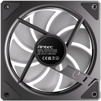 Antec Vision 120mm ARGB - 3 PK, Black, Up to 1800RPM, 44.5CFM Airflow, 29dB Max, 4-pin ARGB 3-pin image 4