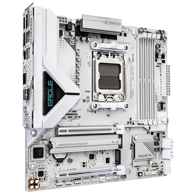 Gigabyte B850M Eagle WIFI6E ICE AMD AM5 Socket Motherboard, Micro ATX, 4x DDR5 Slots, 2x M.2 Sockets, Fitted I/O Shield, 2.5GbE LAN, Wi-Fi 6E, 2x DisplayPort / 1x HDMI Port image 3
