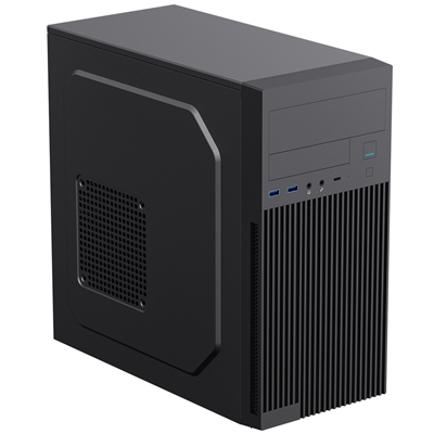 CiT Mentor Micro-ATX Office PC Case With USB Type C and 80mm Rear Black Fan Included image 4