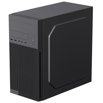CiT Mentor Micro-ATX Office PC Case With USB Type C and 80mm Rear Black Fan Included image 5
