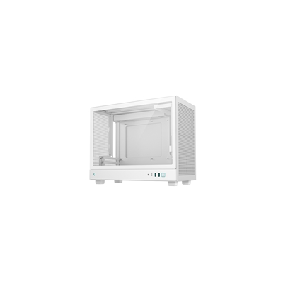 DeepCool CH160 PLUS Micro-ATX Mini Tower PC Case, Tempered Glass, Mesh Airflow Design, 240mm Radiator Support, USB-C & USB 3.0 Front I/O, GPU up to 342mm, White image 3