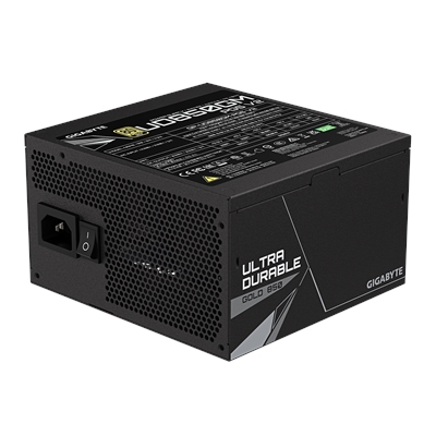 GIGABYTE GP-UD850GM 850W V2, 80 Plus Gold Certified Fully Modular Power Supply, PCIe Gen 5.1, 80 PLUS Gold, Fully Modular Design, 120mm Fan, ATX 3.1 compatible, UK Plug image 3