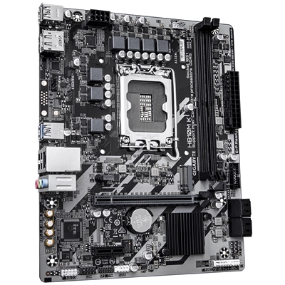 Gigabyte H810M K Intel 1851 Socket Motherboard, Micro ATX, 2x DDR5 Slots, 1x M.2 Socket, GbE LAN, 1x DisplayPort / 1x HDMI Port image 3