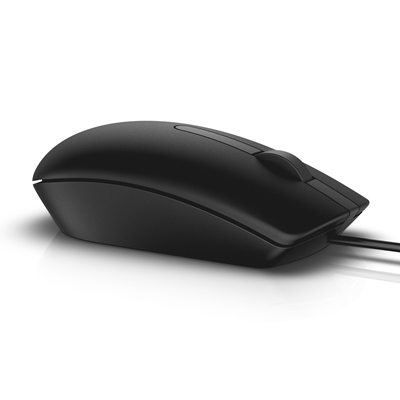 Dell MS116 Wired USB Mouse, 2-Buttons, 1000dpi and Optical Tracking, Ambidextrous Design for PC, Mac and Laptop, Black image 4