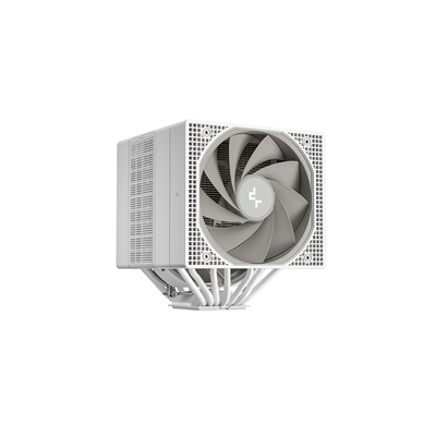 DeepCool ASSASSIN VC ELITE White Dual-Tower CPU CoolerVapor Chamber Base, 7 Heatpipes, 300W TDP, Quiet Dual Fans (140mm + 120mm), Dual Performance/Quiet Modes, Universal Socket Support image 2