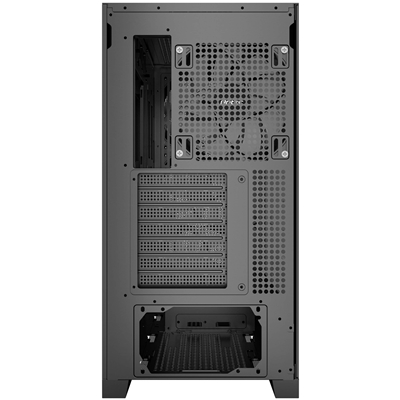 Antec AX1000 ARGB Mid-Tower Gaming PC Case, Full Mesh Front, Tempered Glass, Steel/Plastic,  4 x 120mm ARGB Fans, E-ATX, ATX/Micro-ATX/ITX Compatible image 2