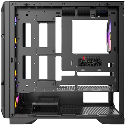Antec AX1000 ARGB Mid-Tower Gaming PC Case, Full Mesh Front, Tempered Glass, Steel/Plastic,  4 x 120mm ARGB Fans, E-ATX, ATX/Micro-ATX/ITX Compatible image 5