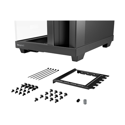 be quiet! Light Base 500 LX BGW85 Mid-Tower Case, Tempered Glass, 4 x ARGB Light Wings LX Fans, High Airflow ATX Case, USB-C 10Gbps, 400mm GPU Support, Vertical GPU Mount, Black image 3
