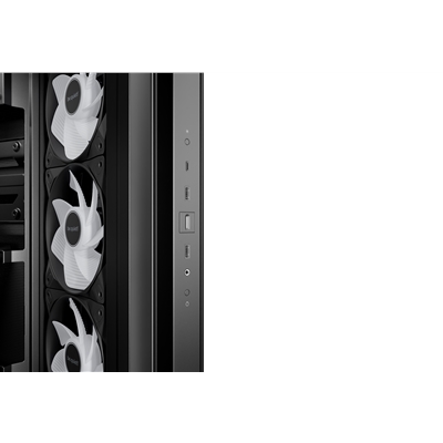be quiet! Light Base 500 LX BGW85 Mid-Tower Case, Tempered Glass, 4 x ARGB Light Wings LX Fans, High Airflow ATX Case, USB-C 10Gbps, 400mm GPU Support, Vertical GPU Mount, Black image 4