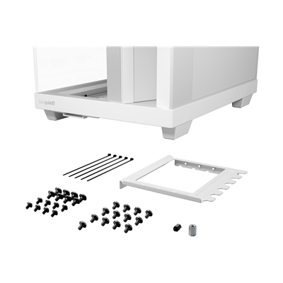 be quiet! Light Base 500 LX BGW86 White Mid-Tower Case, Tempered Glass, 4x ARGB Light Wings LX Fans, High Airflow ATX Case, USB-C 10 Gbps, 400 mm GPU Support, Vertical GPU Mount image 3