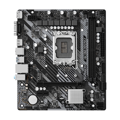 ASRock H610M-HDV/M.2 R2.0 Super Alloy Intel 1700 Socket Motherboard, Micro-ATX, 2x DDR4 Slots, 1x M.2 Socket, GbE LAN, 1x D-Sub / 1x DisplayPort / 1x HDMI Port image 2